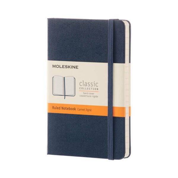 Moleskine Classic Notebook, Pocket, Ruled, Hydrangea Blue, Hard Cover (3.5 X 5.5)