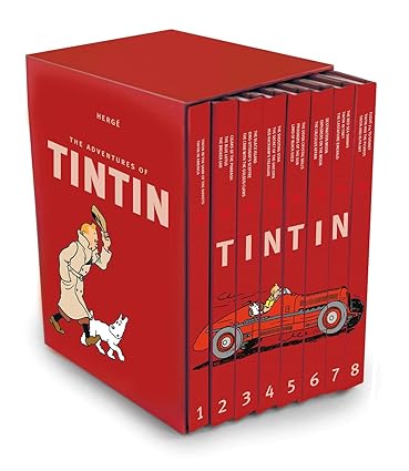 Adventures of Tintin 8 Books Box