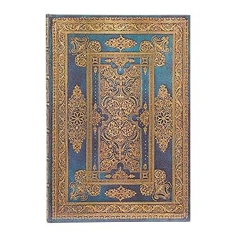Blue Luxe Midi Lined Hardcover Journal, 144pg, 120GSM by Paperblanks (Luxe Design)