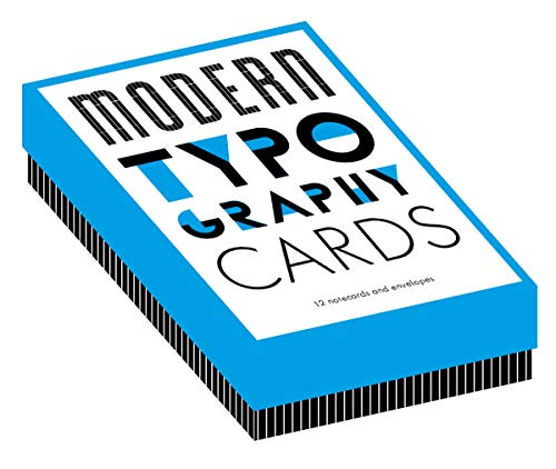 Modern Typography Notecards: Box of 12