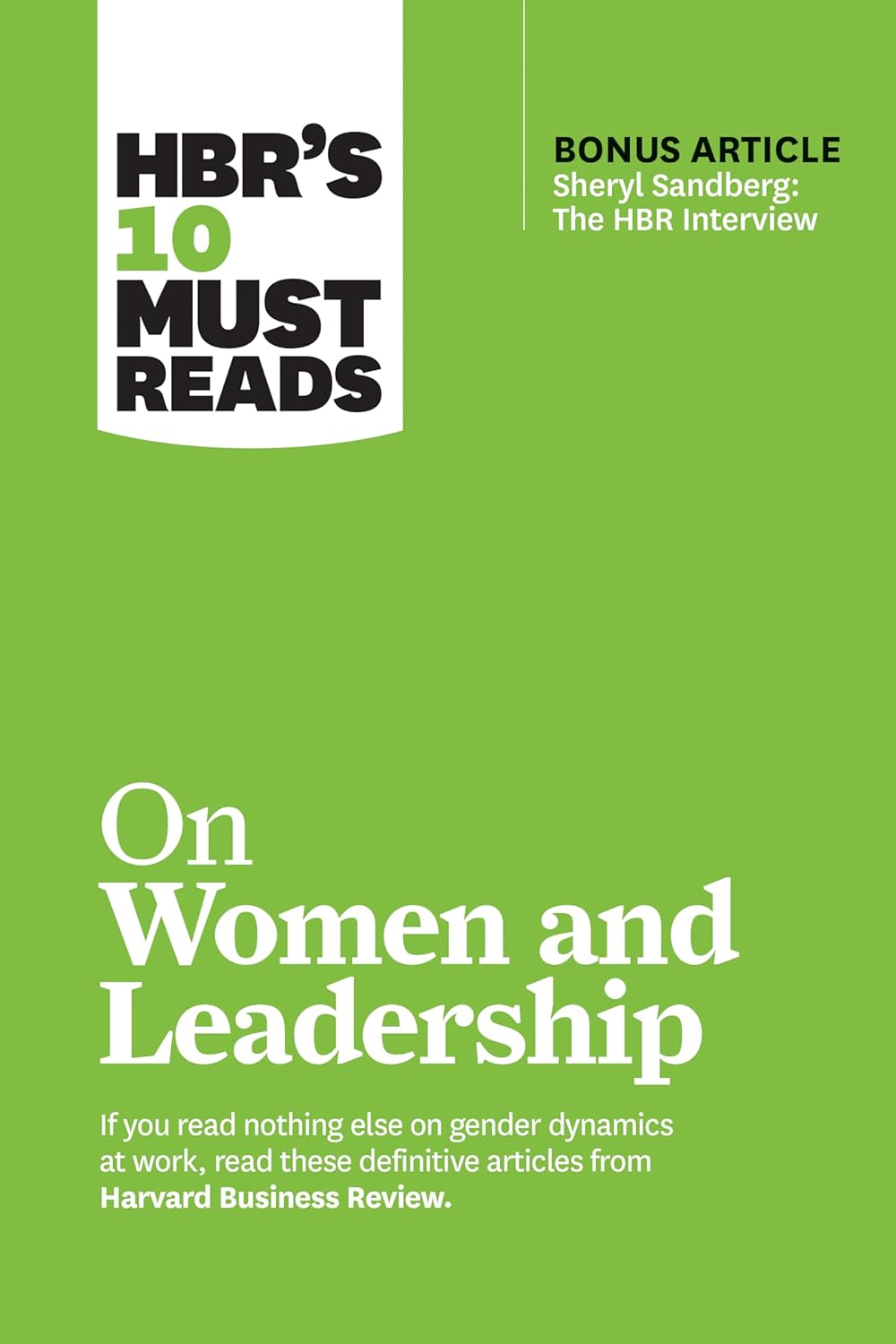 HBR's 10 Must Reads on Women and Leadership